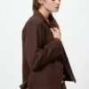 Mono de trabajo de mezcla de lino para mujer Mono de trabajo de mezcla de lino para mujer