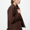 Mono de trabajo de mezcla de lino para mujer Mono de trabajo de mezcla de lino para mujer