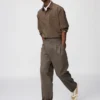 Pantalones anchos acampanados con pliegues unisex Pantalones anchos acampanados con pliegues unisex