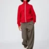 Pantalones anchos acampanados con pliegues unisex