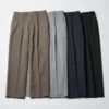 Pantalones anchos acampanados con pliegues unisex