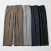 Pantalones anchos acampanados con pliegues unisex Pantalones anchos acampanados con pliegues unisex