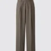 Pantalones anchos acampanados con pliegues unisex