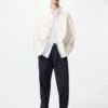 Pantalones anchos con pliegues para hombre