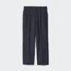 Pantalones anchos con pliegues para hombre