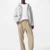 Pantalones anchos con pliegues para hombre | Altura larga Pantalones anchos con pliegues para hombre | Altura larga