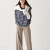 Pantalones anchos de jersey cepillado para mujer Pantalones anchos de jersey cepillado para mujer