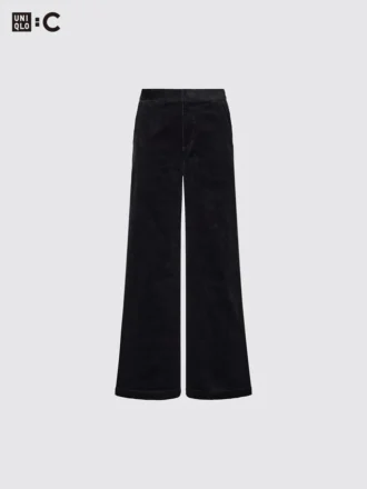 Pantalones anchos de pana para mujer