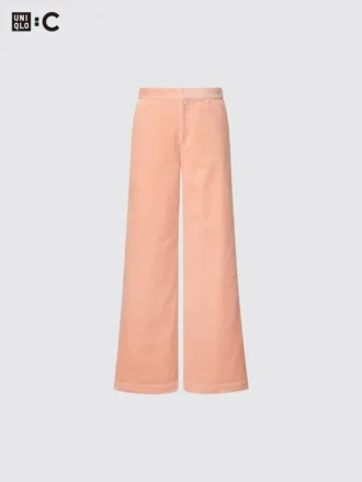 Pantalones anchos de pana para mujer