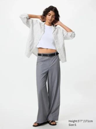 Pantalones anchos elegantes para mujer
