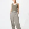 Pantalones anchos elegantes para mujer | A rayas Pantalones anchos elegantes para mujer | A rayas