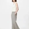 Pantalones anchos elegantes para mujer | A rayas | Talla alta Pantalones anchos elegantes para mujer | A rayas | Talla alta