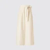 Pantalones anchos hasta el tobillo con cinturón para mujer