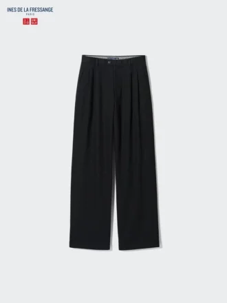 Pantalones anchos plisados para mujer | Denim