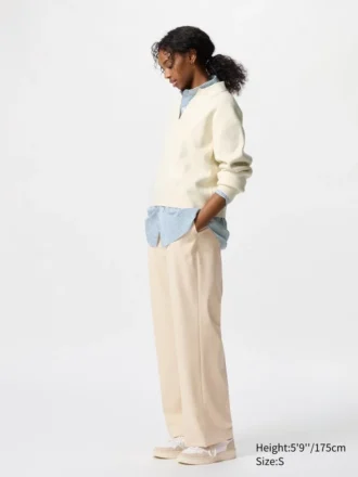 Pantalones anchos plisados para mujer | Tallas altas