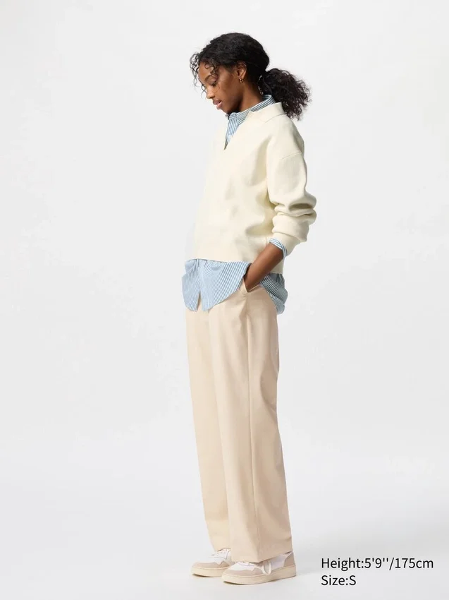 Pantalones anchos plisados para mujer | Tallas altas Pantalones anchos plisados para mujer | Tallas altas
