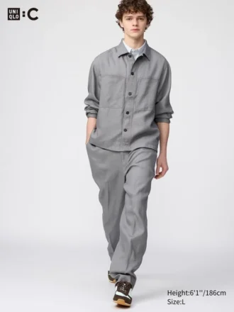 Pantalones anchos Premium Linen para hombre