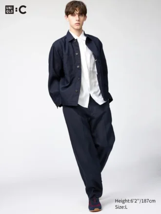 Pantalones anchos Premium Linen para hombre