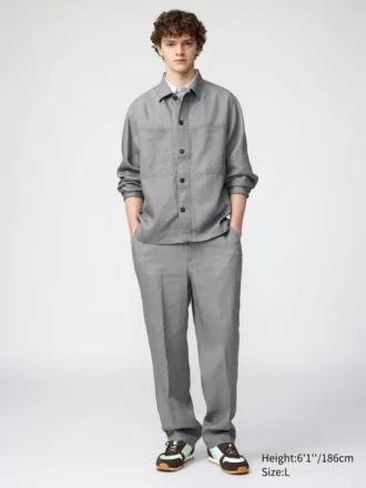 Pantalones anchos Premium Linen para hombre