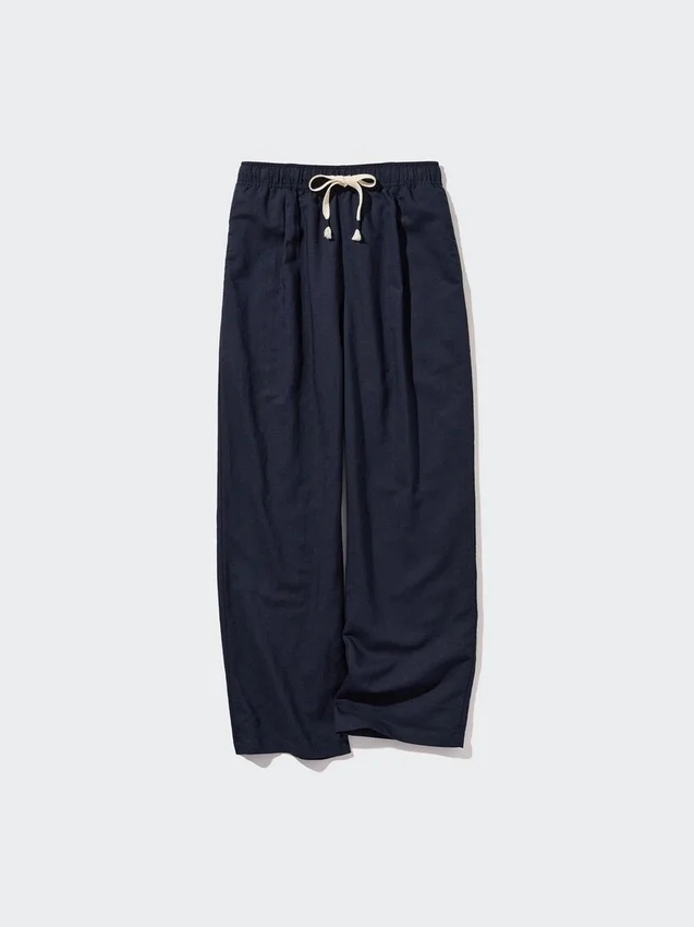 Pantalones cómodos de mezcla de lino para mujer Pantalones cómodos de mezcla de lino para mujer