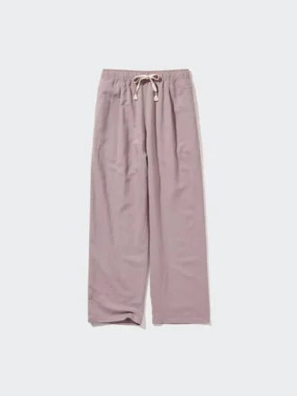 Pantalones cómodos de mezcla de lino para mujer