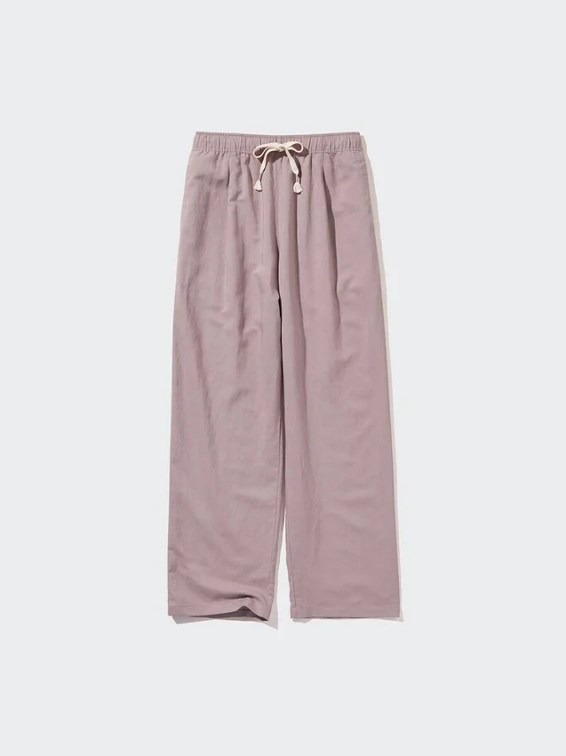 Pantalones cómodos de mezcla de lino para mujer Pantalones cómodos de mezcla de lino para mujer
