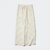 Pantalones cómodos de mezcla de lino para mujer | A rayas Pantalones cómodos de mezcla de lino para mujer | A rayas