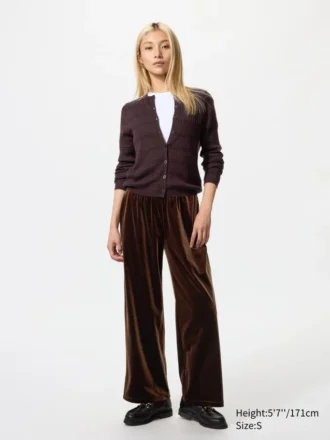 Pantalones cómodos de terciopelo suave para mujer Pantalones cómodos de terciopelo suave para mujer