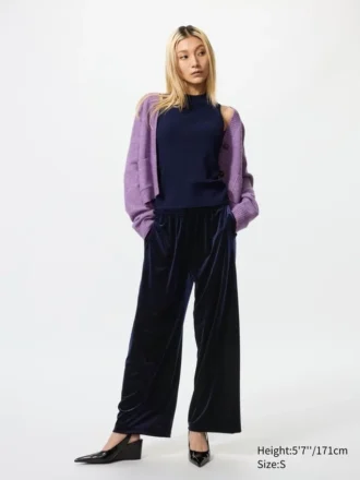 Pantalones cómodos de terciopelo suave para mujer Pantalones cómodos de terciopelo suave para mujer
