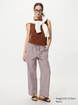 Pantalones cómodos para mujer | Cuadros vichy