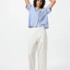 Pantalones cónicos de lino y algodón para mujer Pantalones cónicos de lino y algodón para mujer