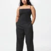 Pantalones cónicos de lino y algodón para mujer Pantalones cónicos de lino y algodón para mujer