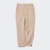 Pantalones cónicos de lino y algodón para mujer Pantalones cónicos de lino y algodón para mujer