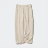 Pantalones cónicos de lino y algodón para mujer Pantalones cónicos de lino y algodón para mujer