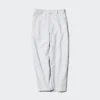 Pantalones cónicos de lino y algodón para mujer | A rayas Pantalones cónicos de lino y algodón para mujer | A rayas