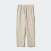 Pantalones cónicos de lino y algodón para mujer | Talla alta Pantalones cónicos de lino y algodón para mujer | Talla alta
