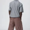 Pantalones cortos anchos plisados para hombre | 12,5″