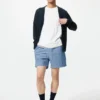 Pantalones cortos cómodos de mezcla de lino para hombre | 5″ Pantalones cortos cómodos de mezcla de lino para hombre | 5″