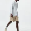 Pantalones cortos cómodos de mezcla de lino para hombre | 5″ Pantalones cortos cómodos de mezcla de lino para hombre | 5″