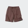 Pantalones cortos cómodos de mezcla de lino para mujer
