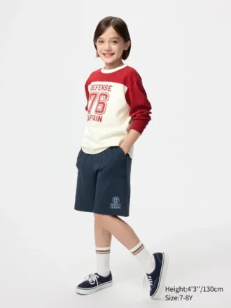 Pantalones cortos de algodón AIRism para niños | Estampado