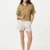 Pantalones cortos de algodón para mujer | Rayas Pantalones cortos de algodón para mujer | Rayas
