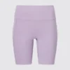 Pantalones cortos de ciclista AIRism Soft Pocket para mujer (20 cm)