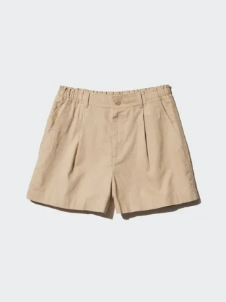 Pantalones cortos de lino y algodón para niños