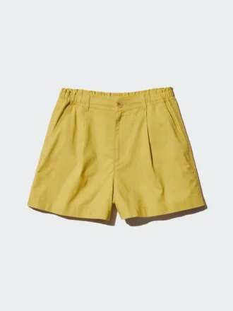 Pantalones cortos de lino y algodón para niños