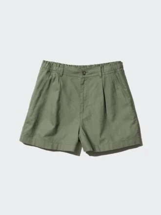 Pantalones cortos de lino y algodón para niños