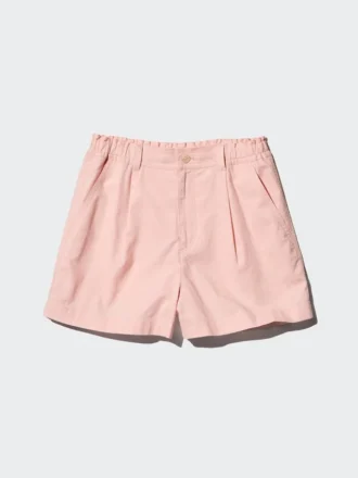 Pantalones cortos de lino y algodón para niños