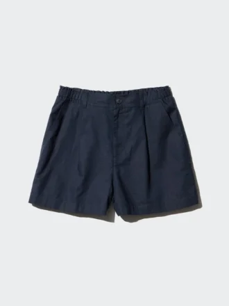 Pantalones cortos de lino y algodón para niños