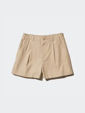Pantalones cortos de lino y algodón para niños