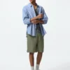 Pantalones cortos de mezcla de lino para hombre | 9,5″ Pantalones cortos de mezcla de lino para hombre | 9,5″
